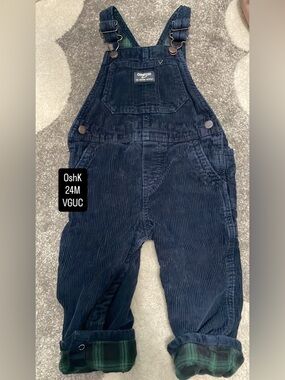 OshKosh B'gosh Navy Corduroy Overalls